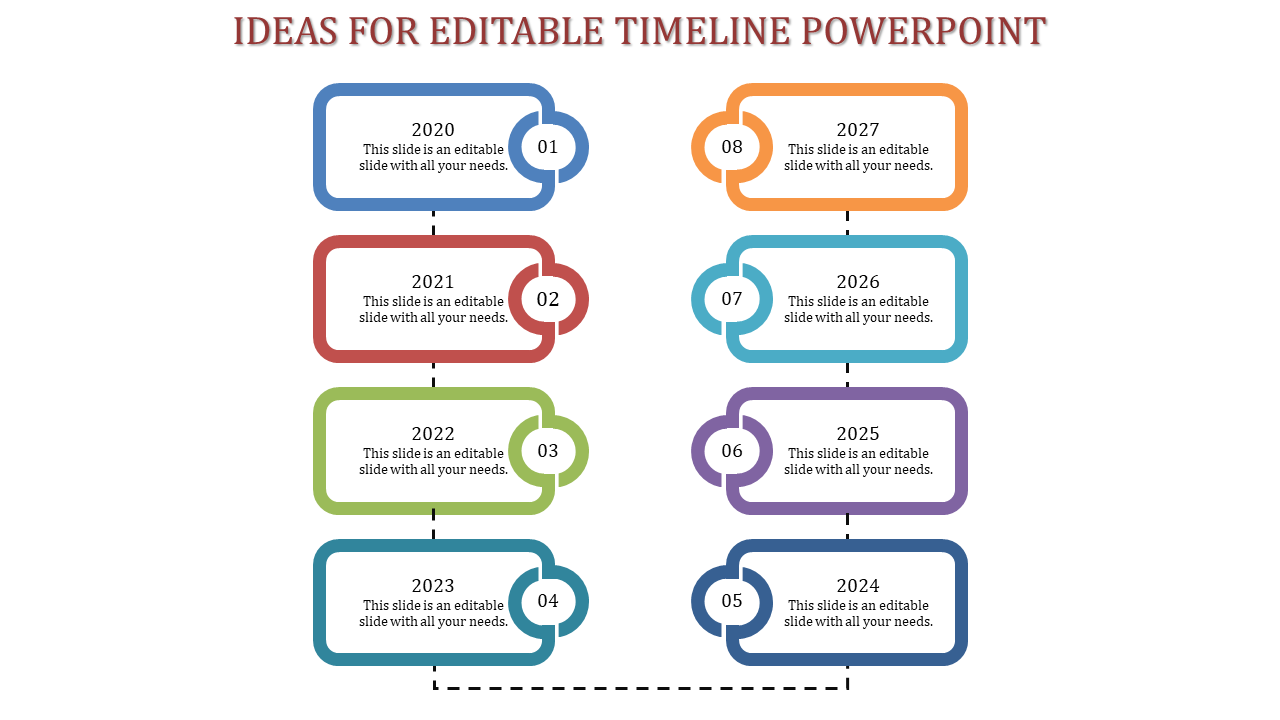 Our Predesigned Editable Timeline PowerPoint Presentation